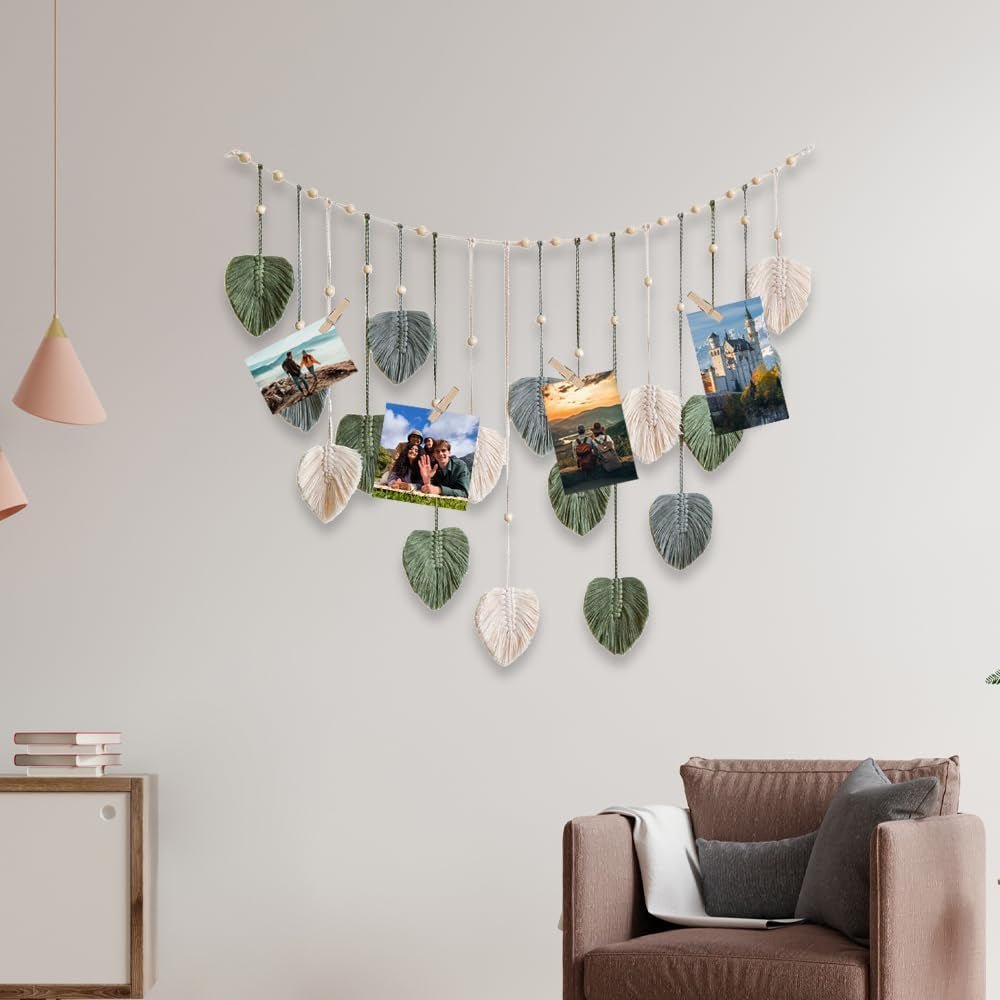 Gobeläng grön vävd gobeläng träspik Hem - Tillbehör och dekorationer Naty Shop