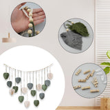 Gobeläng grön vävd gobeläng träspik Hem - Tillbehör och dekorationer Naty Shop