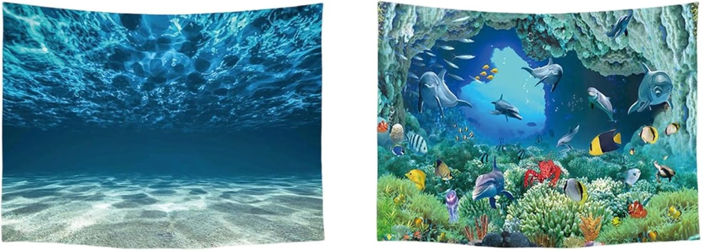 Gobeläng ulticool hus strand hav palm ö Hem - Tillbehör och dekorationer Naty Shop Ocean akvarium