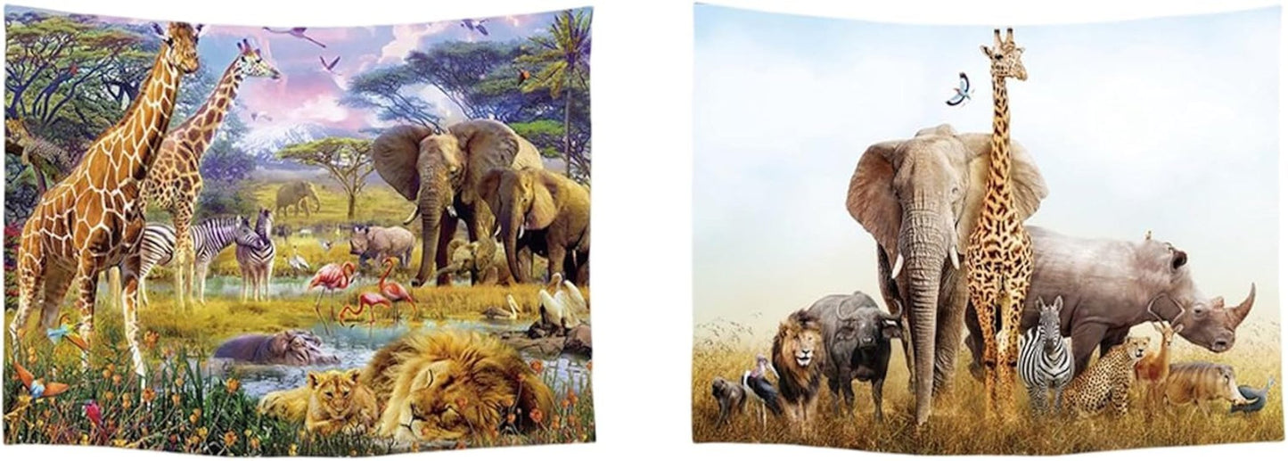 Tapestry ulticool house beach sea palm island Hem - Tillbehör och dekorationer Naty Shop Safari Animals