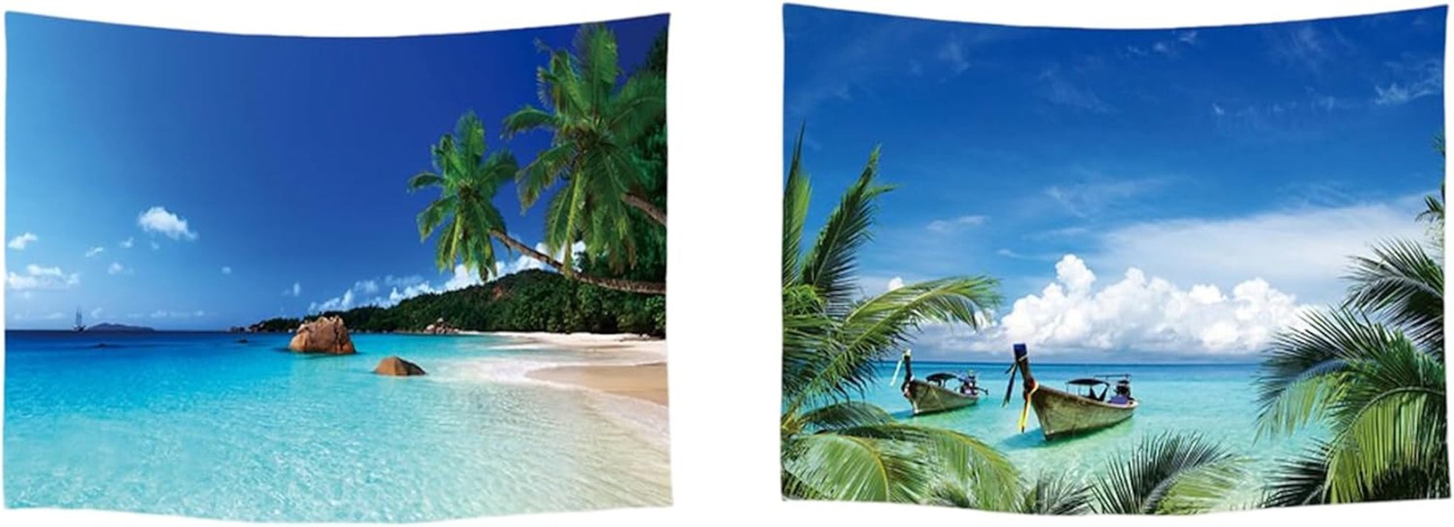 Tapestry ulticool house beach beach palm island Home - Accessoarer och dekorationer Naty Shop Beach Beach