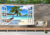 Tapestry ulticool view beach sea palm hammock Hem - Accessoarer och dekorationer Naty Shop
