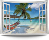 Gobeläng ulticool utsikt strand hav palm hängmatta Hem - Tillbehör och dekorationer Naty Shop Standardtitel