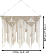Beige vävd dörr gobeläng tofs sovrum balkong Hem - Accessoarer och dekorationer Naty Shop