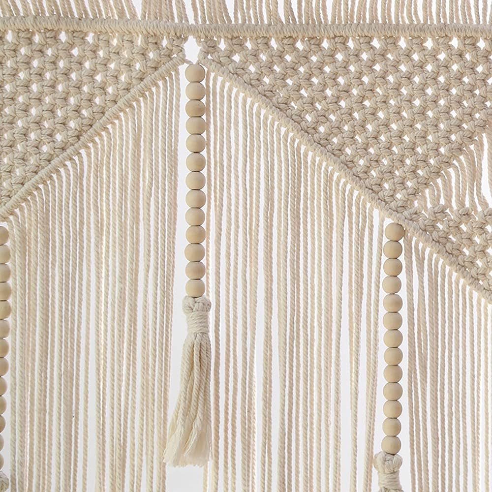 Beige vävd dörr gobeläng tofs sovrum balkong Hem - Accessoarer och dekorationer Naty Shop