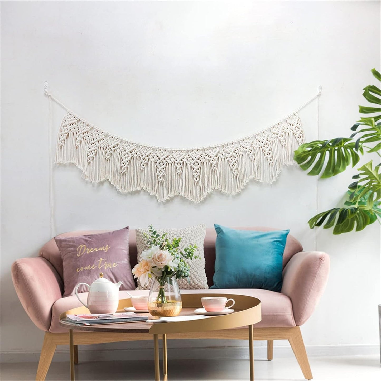 Gobeläng vägghängande vävd banderoll bröllop Hem - Accessoarer och dekorationer Naty Shop
