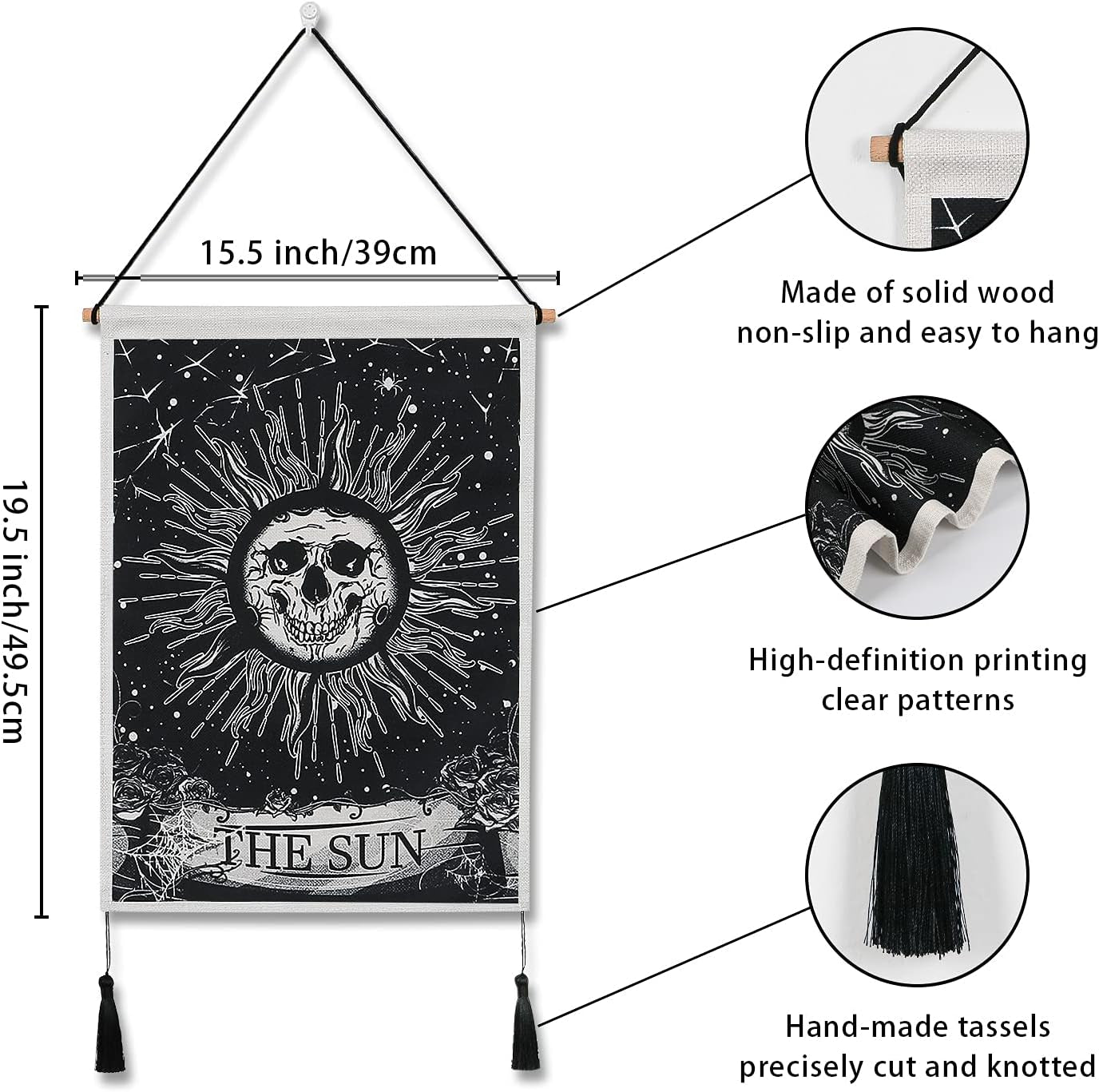 gobeläng weldomcor tarot skalle nedgång i solen Hem - Tillbehör och dekorationer Naty Shop