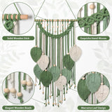 Gobeläng weldomcor gobeläng små handelspärlor träblad Hem - Tillbehör och dekorationer Naty Shop