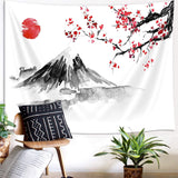 Yisumei gobeläng estetisk måneblommor svart storlek Hem - Tillbehör och dekorationer Naty Shop Röd 150L X 130B Cm