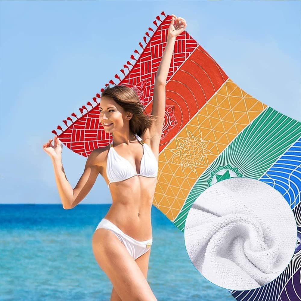 Gobeläng yoga meditation sju chakra hippie Casa - Tillbehör och dekorationer Naty Shop