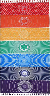 Gobeläng yoga meditation sju chakra hippie Casa - Tillbehör och dekorationer Naty Shop Standardtitel