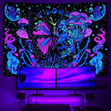 Yrendenge gobeläng fluorescerande gobeläng fjärilar fas Hem - Tillbehör och dekorationer Naty Shop