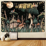 Gobeläng yugarlibi svamp svart skog snigel hängande Hem - Tillbehör och dekorationer Naty Shop Svamp 235L X 180B Cm
