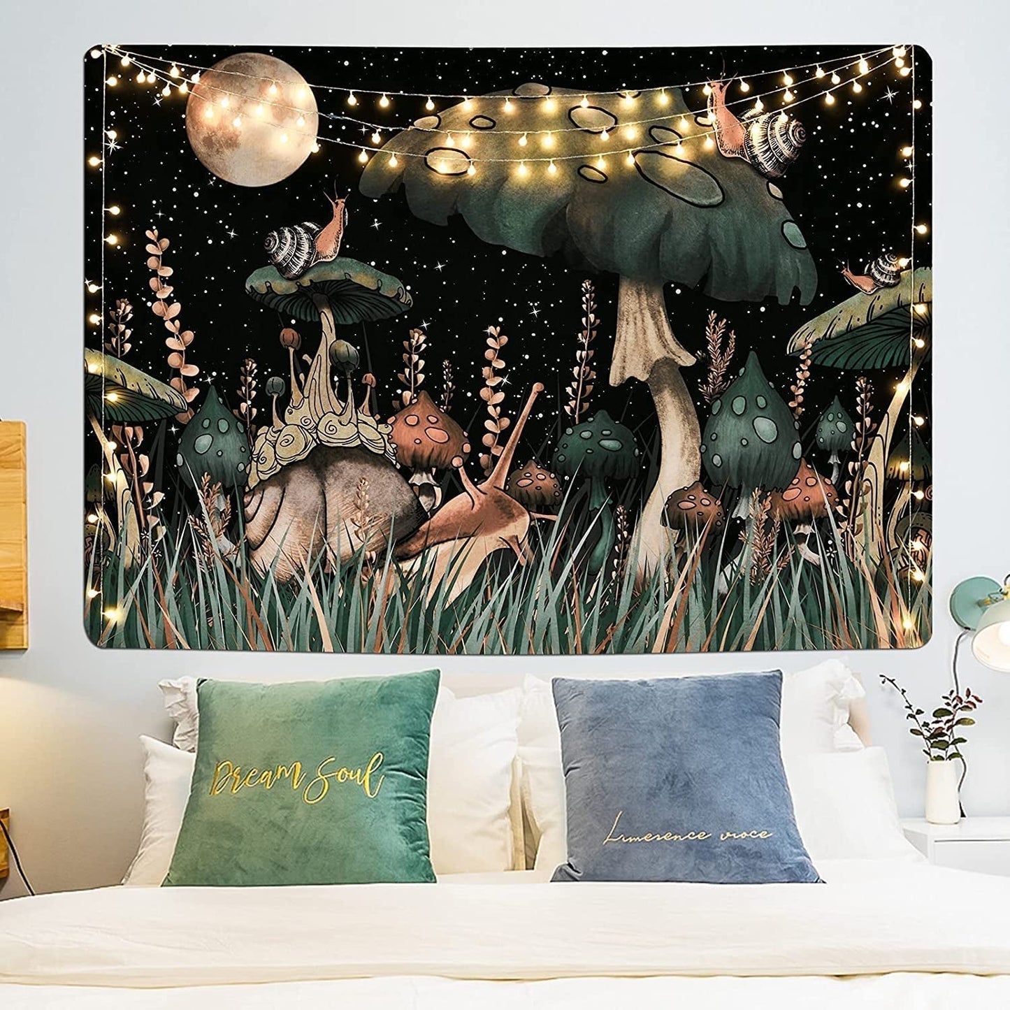 Gobeläng yugarlibi svamp svart skog snigel hängande Hem - Tillbehör och dekorationer Naty Shop