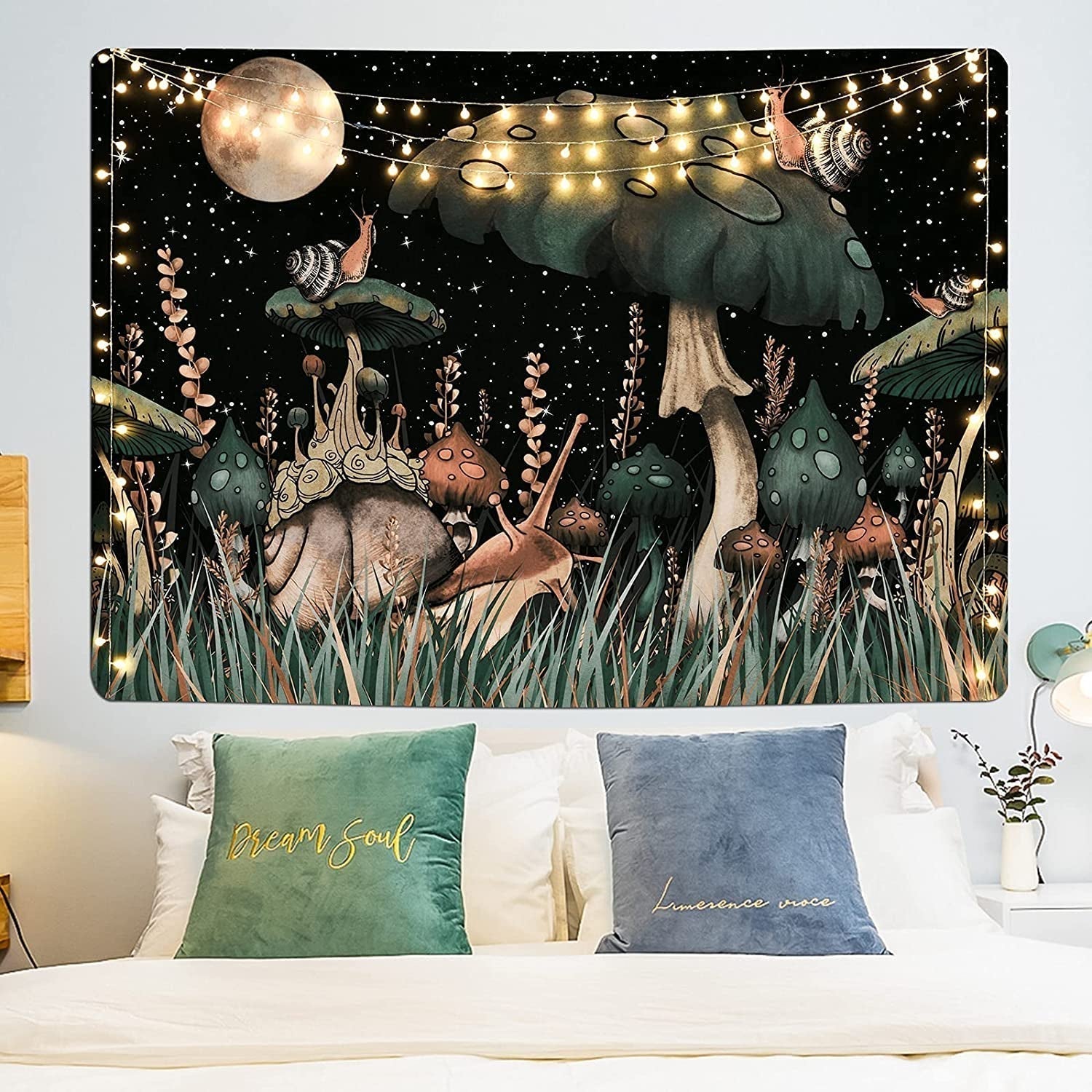 Gobeläng yugarlibi svamp svart skog snigel hängande Hem - Tillbehör och dekorationer Naty Shop