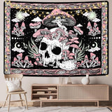 Gobeläng yugarlibi rosa dödskalle svamp skelett Hem - Tillbehör och dekorationer Naty Shop