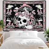 Gobeläng yugarlibi rosa dödskalle svamp skelett Hem - Tillbehör och dekorationer Naty Shop