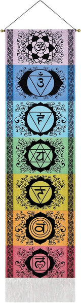 Yugarlibi gobeläng uppsättning av chakra meditation yoga trippy gobeläng Hem - Tillbehör och dekorationer Naty Shop Svart 130L X 32,5B Cm