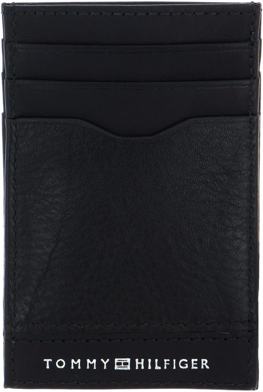 Tommy Hilfiger Herr TH Central Cardholder, Bi-Fold plånbok, Svart, One Size Herrplånbok Naty Shop