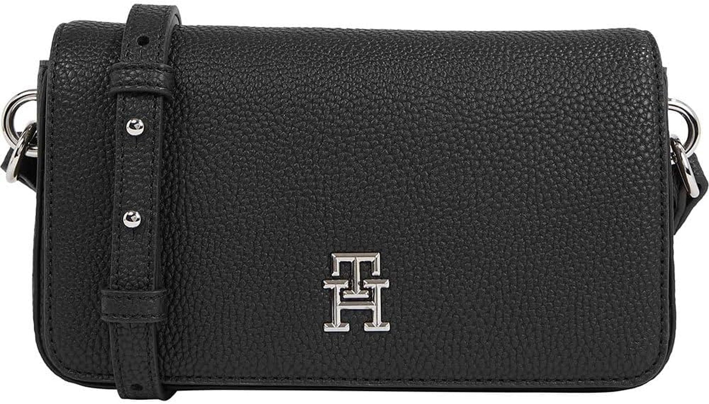 Tommy Hilfiger Crossbody Bag Emblem Flap Crossover Small Damväskor Naty Shop Svart