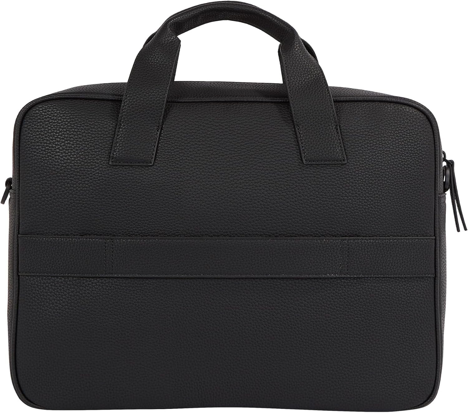 Tommy Hilfiger ESSENTIAL PU DATORVÄSKA laptopväska för män, Black, OS Bagage och reseutrustning Naty Shop