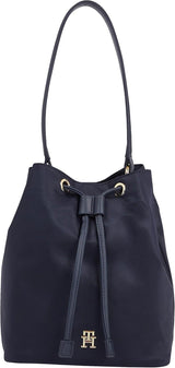 Tommy Hilfiger Dam Poppy Bucket Aw0aw15218 Väskor, One Size Damväskor Naty Shop Blue (Space Blue)