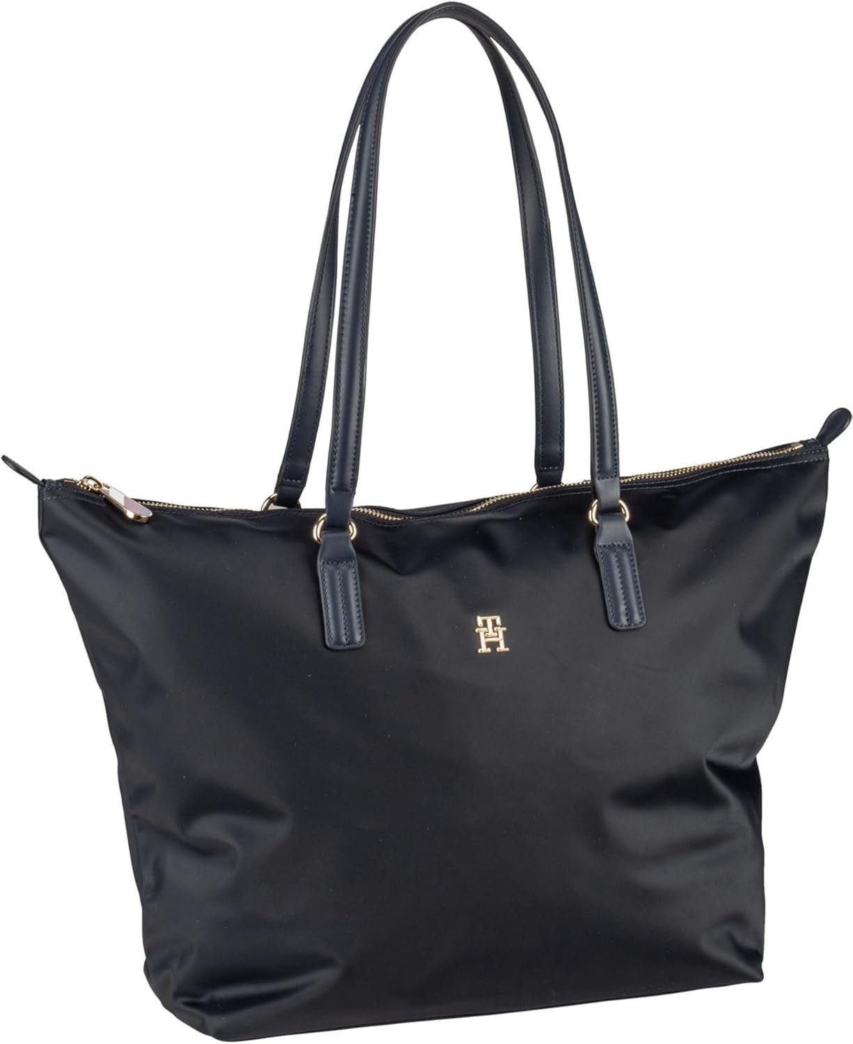 Tommy Hilfiger Dam Poppy Tote-väska med dragkedja Damväskor Naty Shop Blue (Space Blue)
