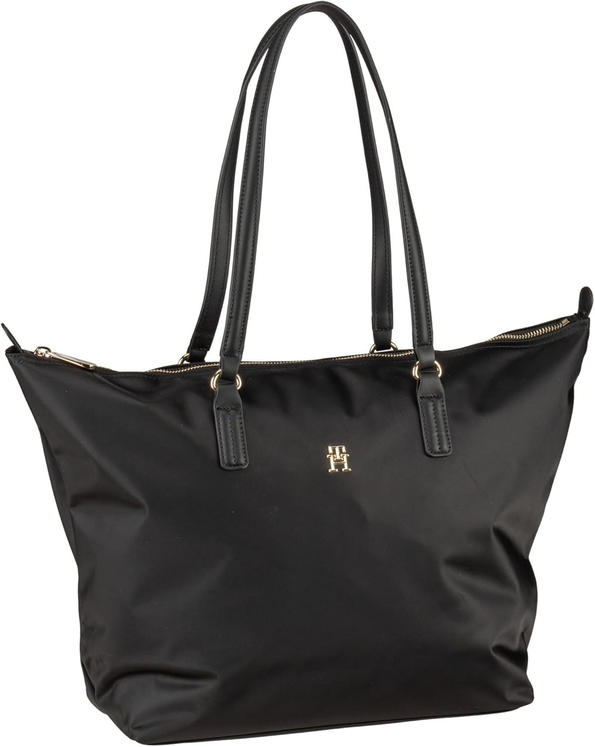 Tommy Hilfiger Dam Poppy Tote Dragkedja Damväskor Naty Shop Svart (svart)