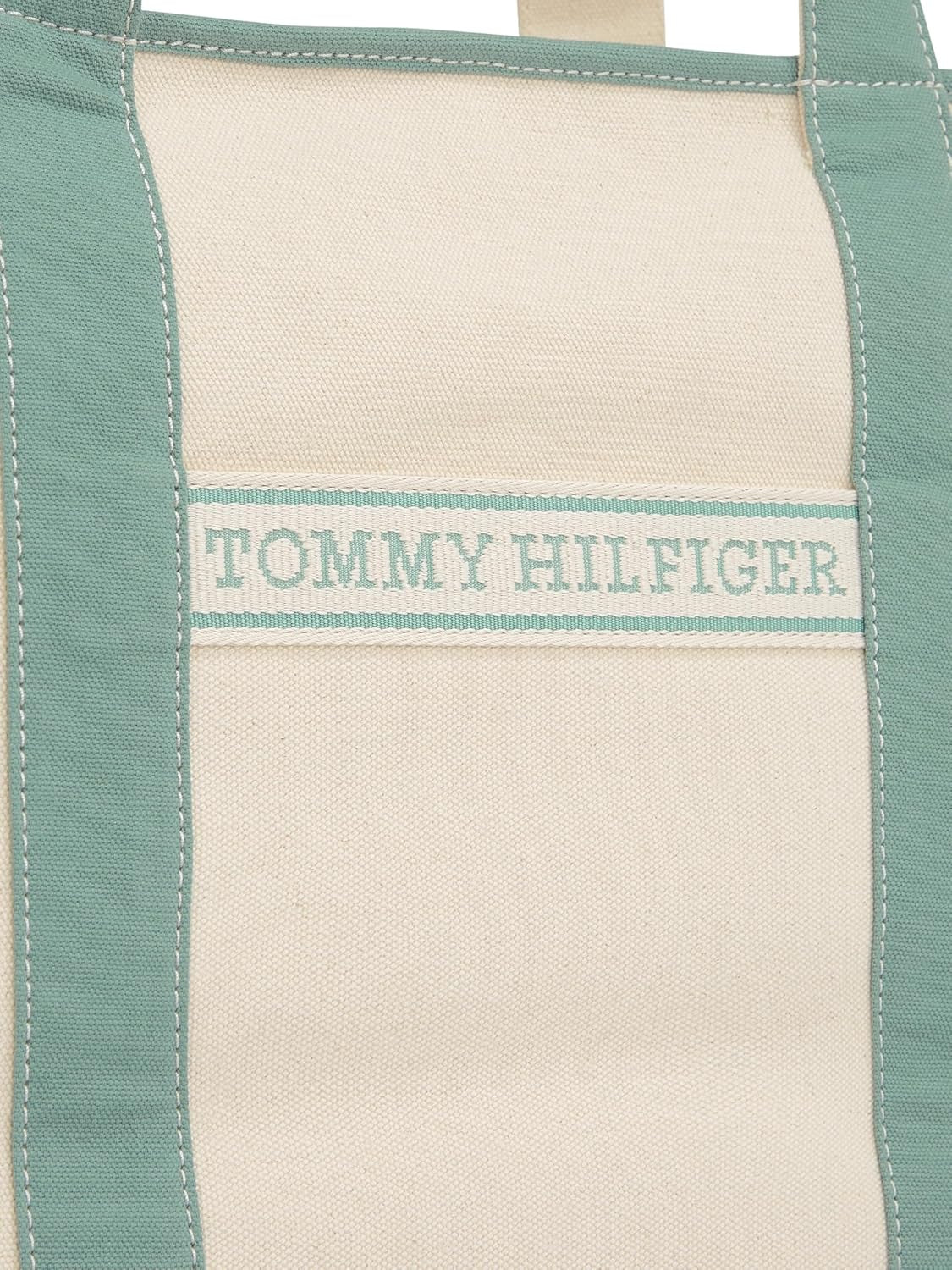 TOMMY HILFIGER Kvinnor Th Summer Canvas Tote Aw0aw17421 Tygväska Kvinnor Väskor Naty Shop