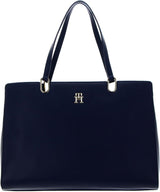 Tommy Hilfiger dam TH tidlös väska med innerfickor, blå (mellanslagsblå), One size damväskor Naty Shop Standardtitel