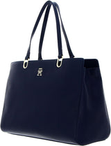 Tommy Hilfiger Damväska TH Tidlös Satchel med Innerfickor, Blå (Space Blue), One Size Damväskor Naty Shop