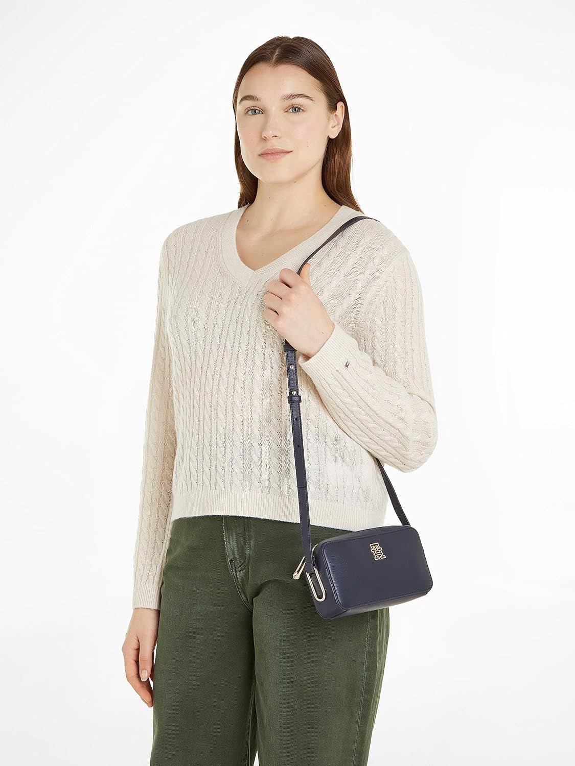Tommy Hilfiger Damaxelväska Tidlös Kameraväska Liten, Blå (Space Blue), Onesize Damväskor Naty Shop
