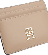 Tommy Hilfiger korthållare dam dam med logotyp, Beige (Coastal Taupe), One size herrplånbok Naty Shop