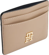 Tommy Hilfiger korthållare dam dam med logotyp, Beige (Coastal Taupe), One size herrplånbok Naty Shop