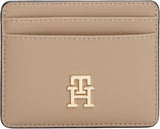 Tommy Hilfiger korthållare för damer Dam med logotyp, Beige (Coastal Taupe), One size herrplånbok Naty Shop Standardtitel
