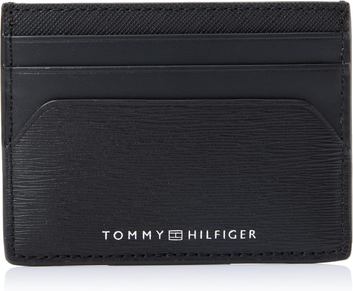 Tommy Hilfiger Men TH PLAQUE CC HOLDER, Black, One Size Herrplånbok Naty Shop Standardtitel