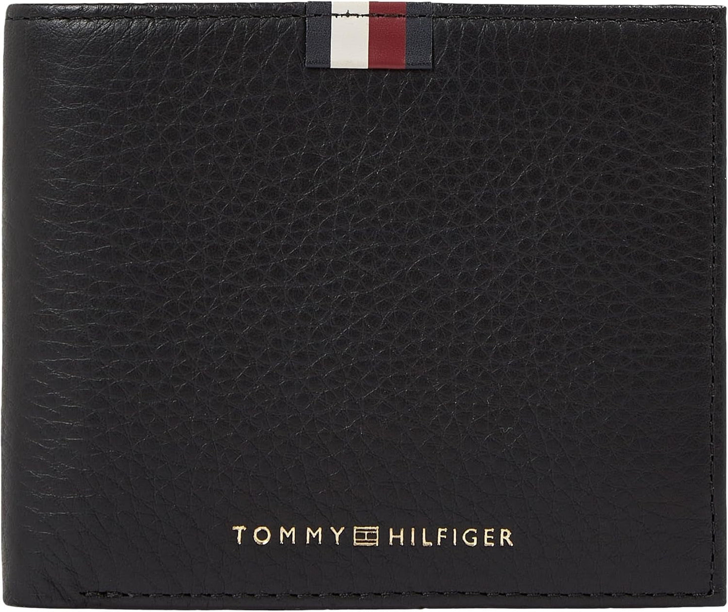 Tommy Hilfiger Herr Th Prem Lea Cc and Coin Am0am11265 Plånböcker Herrplånbok Naty Shop Svart (svart) Os
