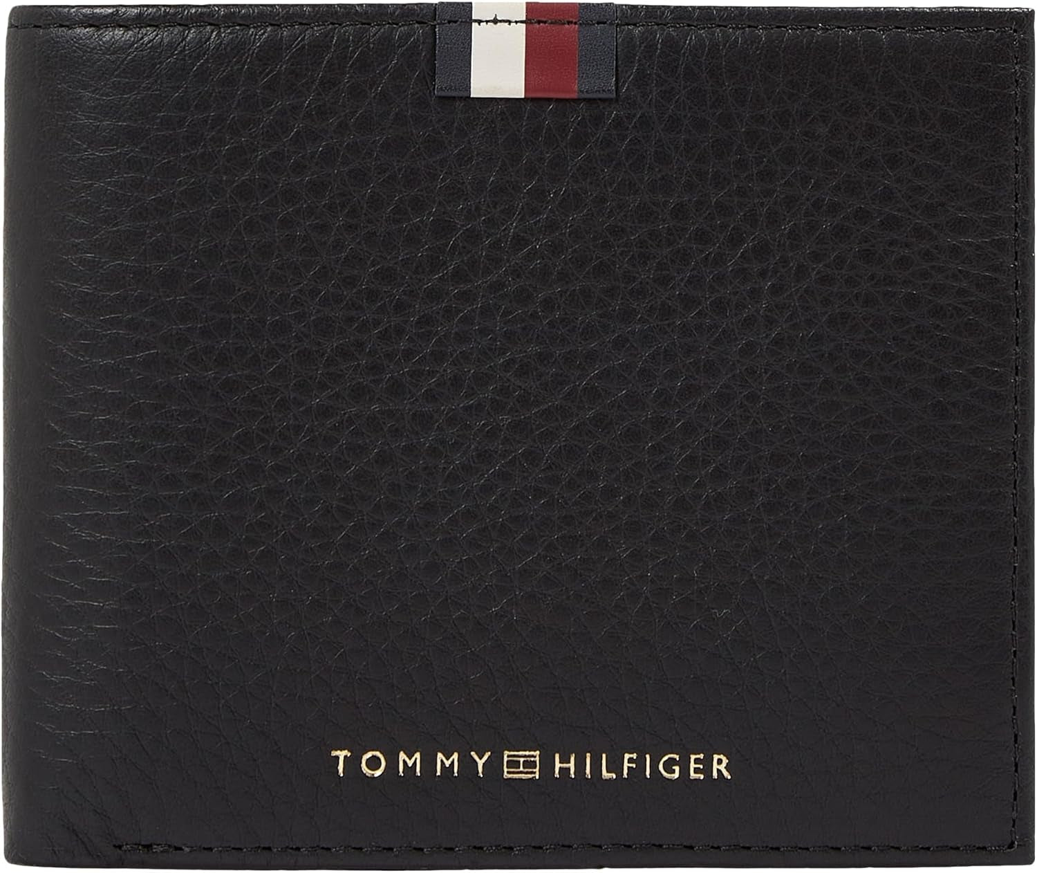 Tommy Hilfiger Herr Th Prem Lea Cc and Coin Am0am11265 Plånböcker Herrplånbok Naty Shop Svart (svart) Os