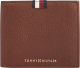 Tommy Hilfiger Herr Th Prem Lea Cc Flap and Coin Am0am11270 Plånböcker Plånbok Herr Naty Shop Brown Os