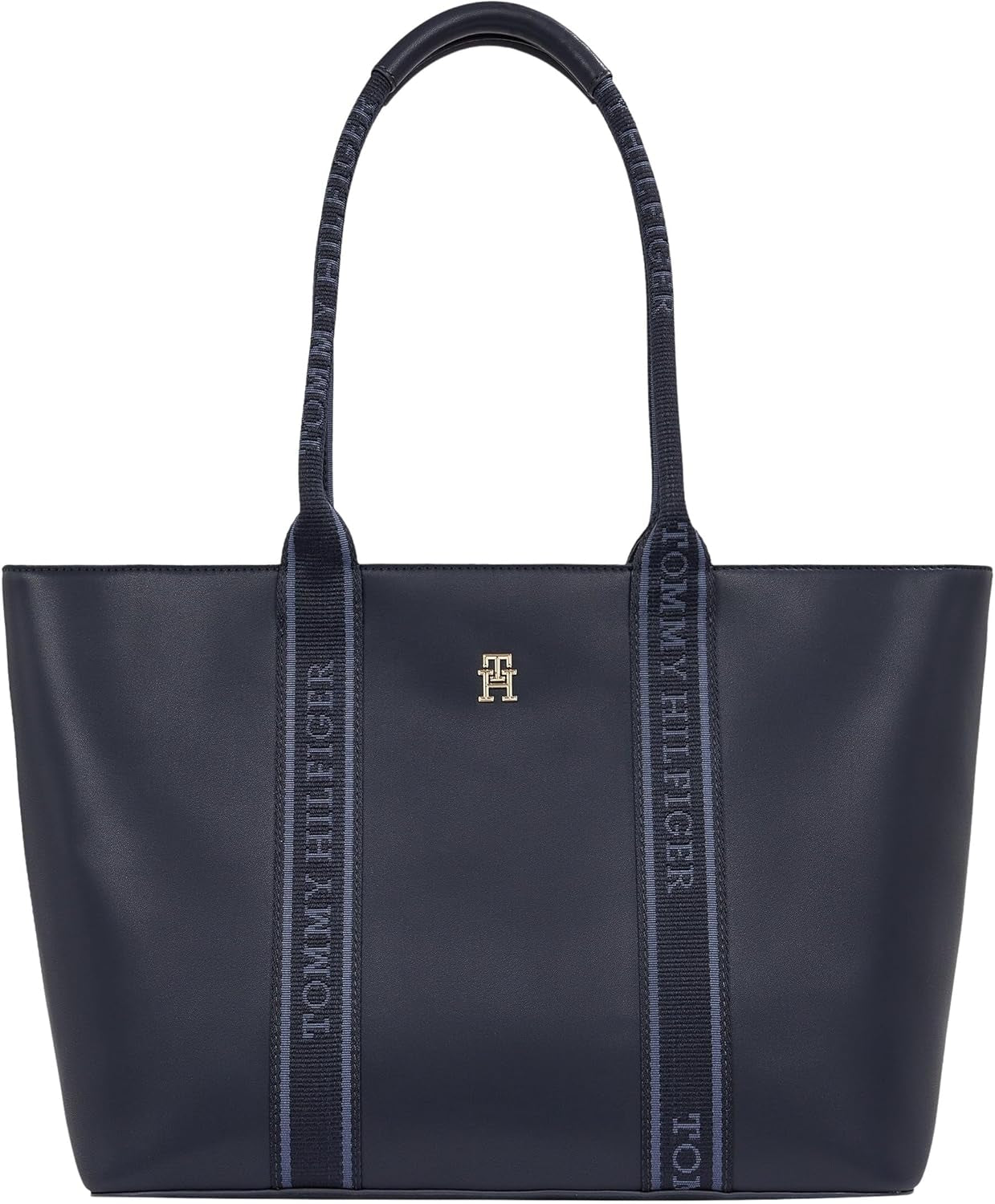 Tommy Hilfiger Th Logotape Tote Aw0aw17198 Tote Bag Dam Väskor Naty Shop Blue (Space Blue)
