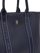 Tommy Hilfiger Th Logotape Tote Aw0aw17198 Tygväska Dam Väskor Naty Shop