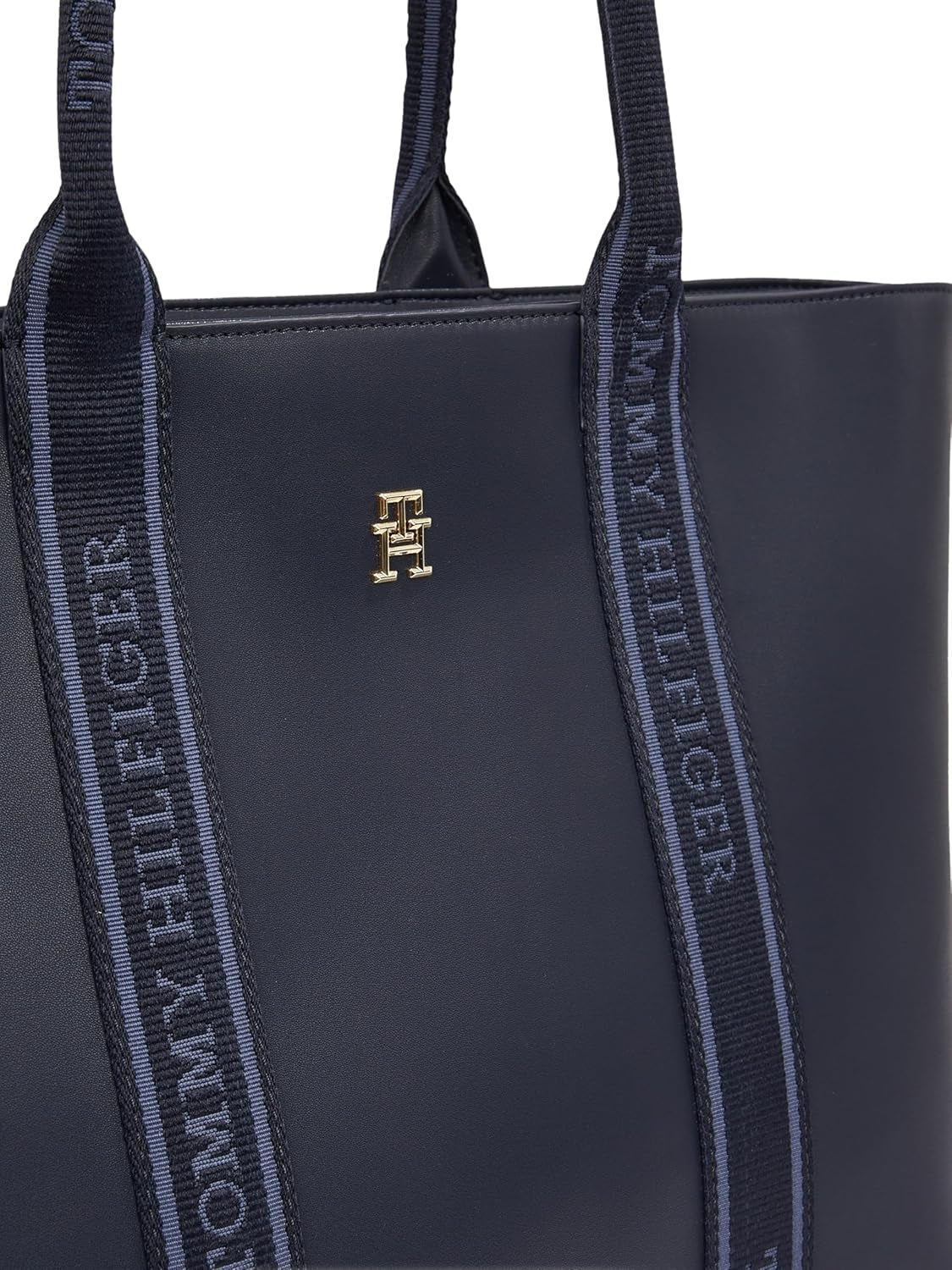 Tommy Hilfiger Th Logotape Tote Aw0aw17198 Tygväska Dam Väskor Naty Shop