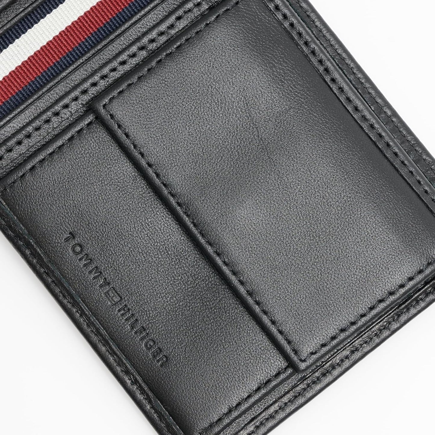 Tommy Hilfiger TH PREMIUM LÄDER EXTRA CC COIN Dubbelplånbok herr Svart OS Herrplånbok Naty Shop