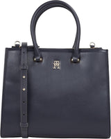 Tommy Hilfiger Tygväska Eternity Med Zip Up Bag Damväskor Naty Shop Space Blue One Size Passar alla
