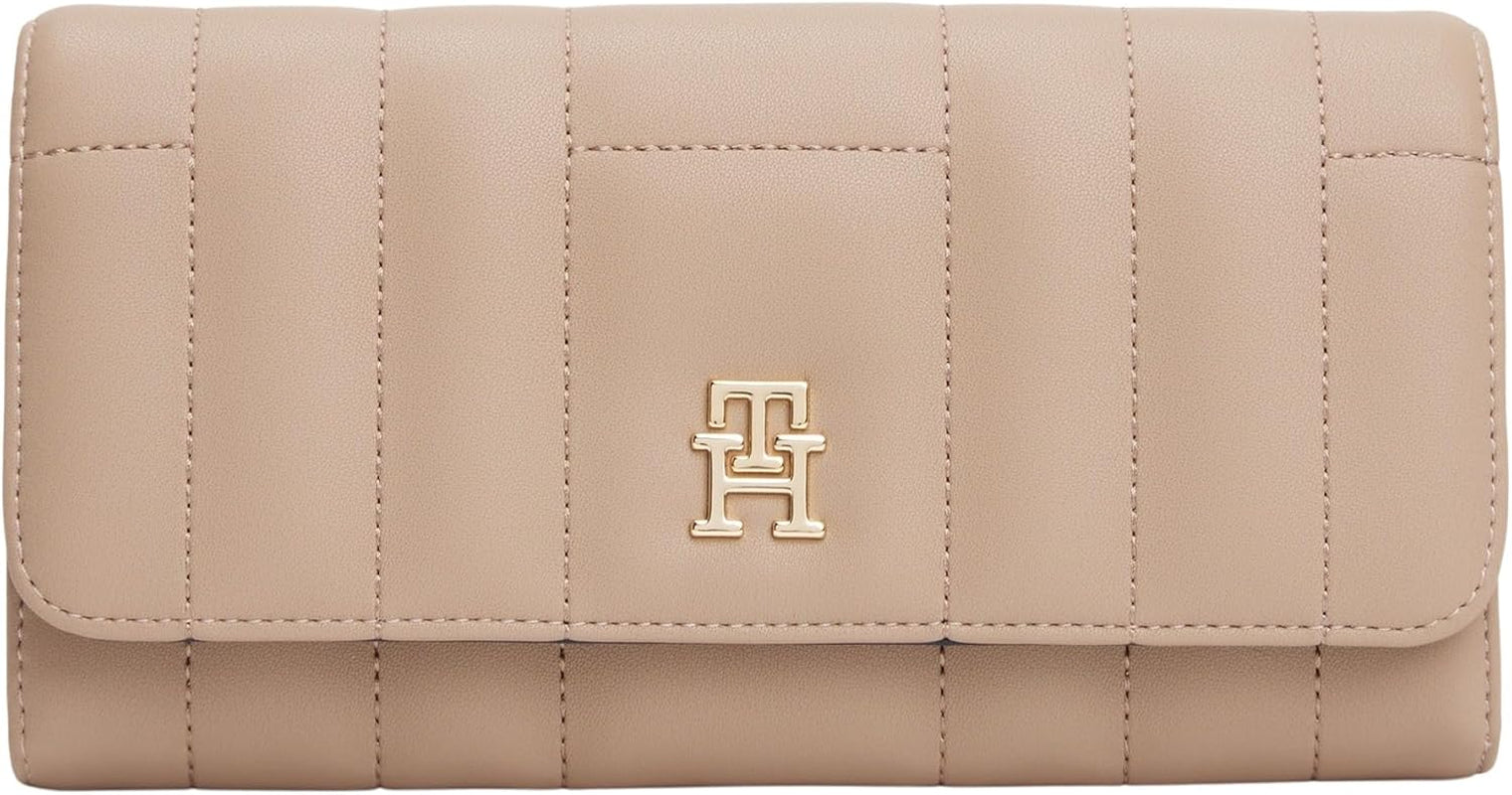 Tommy Hilfiger Damplånbok Feminin Stor plånbok med lock, Beige (Coastal Taupe), One Size Damplånbok Naty Shop Standardtitel