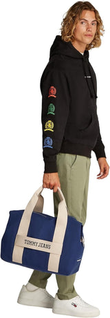 Tommy Jeans Retro Cool Weekender Duffel Bag, Sammetsblå, One Size Bagage och Reseutrustning Naty Shop