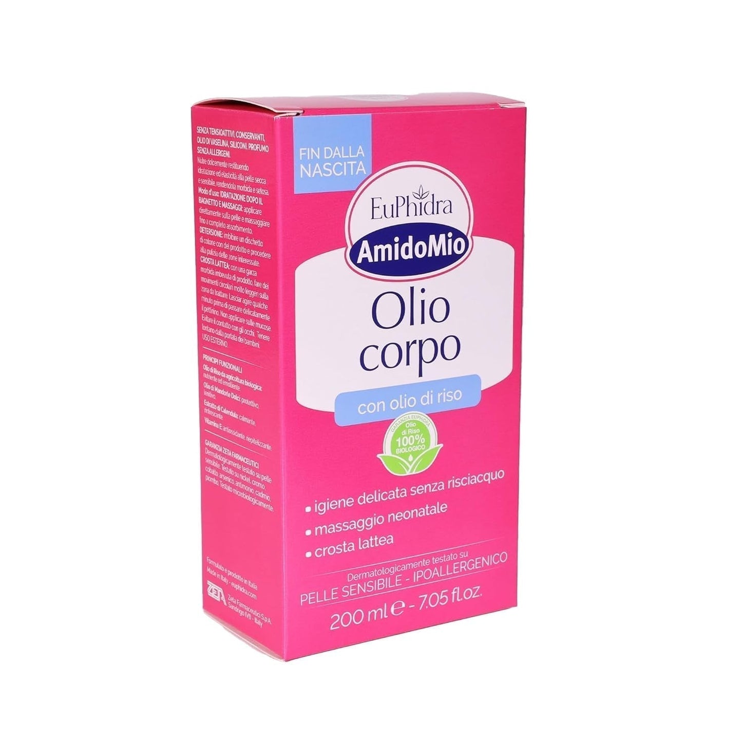 Starch Mio kroppsolja, tar bort vaggan från nyfödda, 200 ml Barn - Bath and Skincare Naty Shop