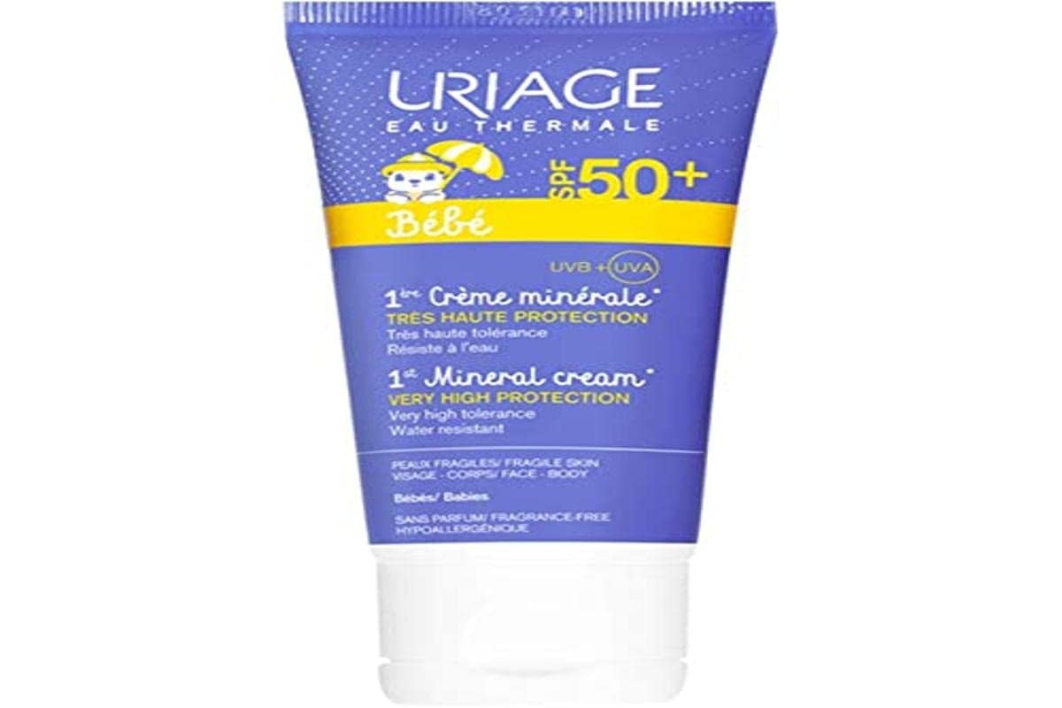Uriage Baby Mineral Cream SPF50+ Solskydd, 50 ml Barn - Bad och hudvård Naty Shop 50 Ml (1 förpackning)