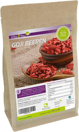 Vita2You Gojibär 1 kg - vargbär - torkade i solen - osvavelfria och utan tillsatser - 1000g - zippåse - premiumkvalitet Uttorkade produkter Naty Shop Standardtitel