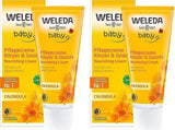 WELEDA Organic Baby Calendula Care Cream Body & Face 75ml - Ansiktskräm / hudkräm för naturkosmetik med sesamolja och lanolin för torr hudvård. Fuktgivande vårdkräm för spädbarn och barn Barn - Bad och hudvård Naty Shop Standardtitel